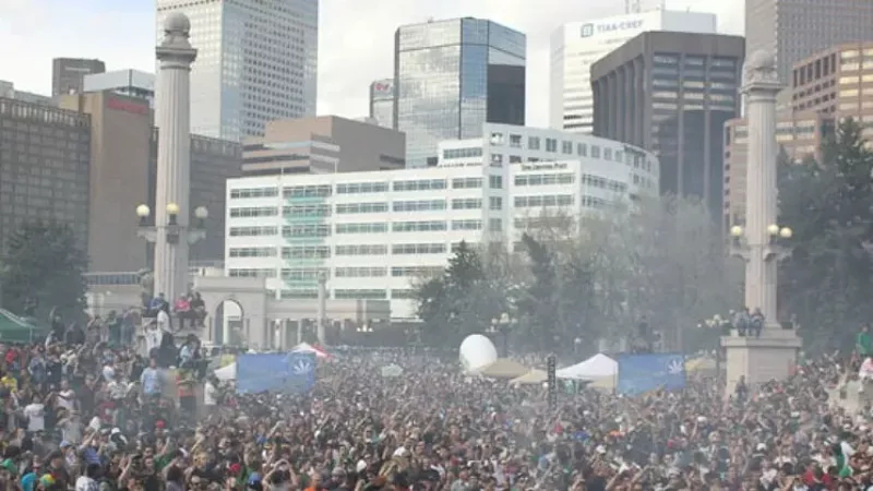 Image: Denver city officials are attempting to ban the rally's longtime organizers from staging the event for at least the next three years.