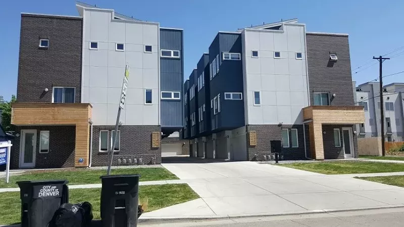 Image: A "slot house" located on West 16th Avenue.