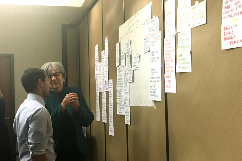Image: Social-consumption committee members discuss the nuances of I-300.