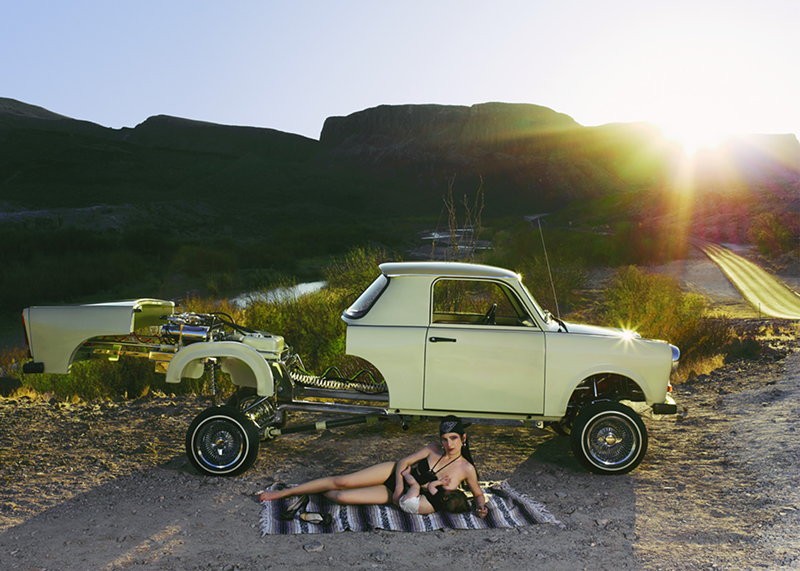 Image: Liz Cohen's "Lowrider Builder and Child."