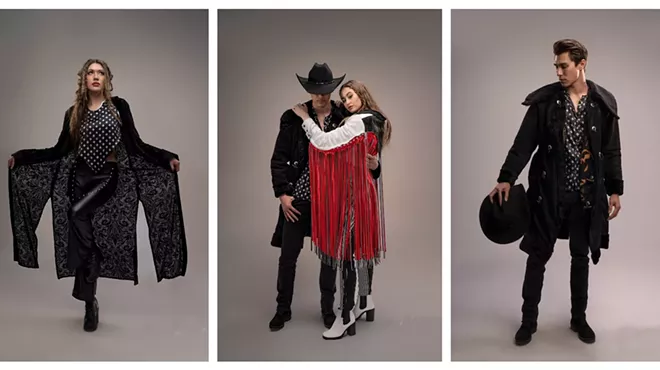 models wearing western-inspired clothing