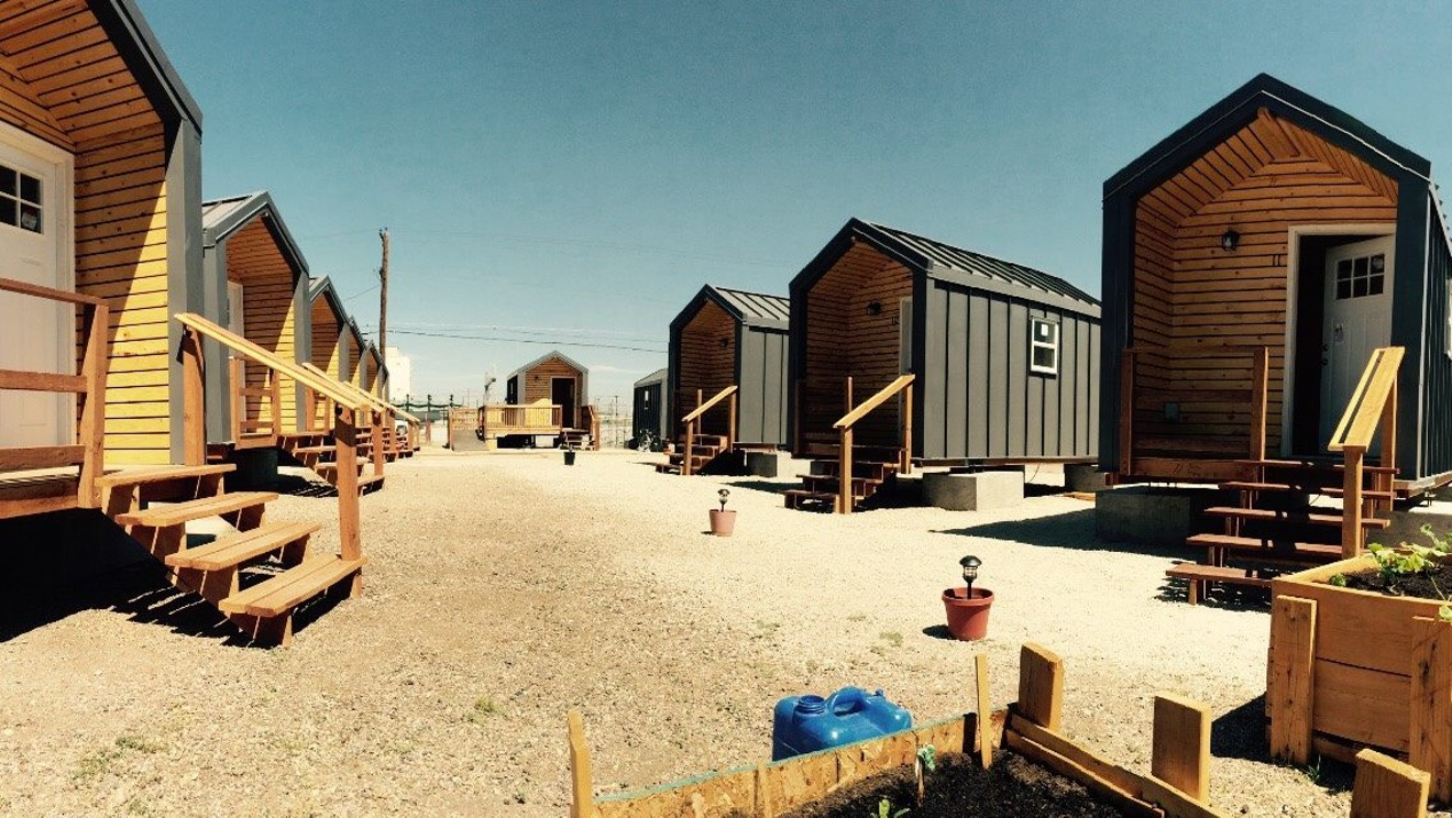 The tiny home village in RiNo is moving to Globeville.