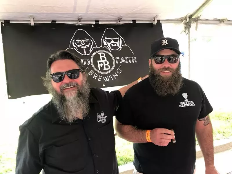 Image: Tom Martinez (left) owns Blind Faith Brewing.