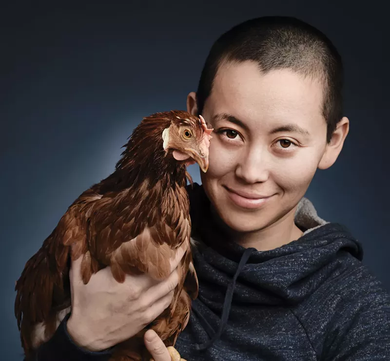 Image: Hana Low, a longtime member of DxE.