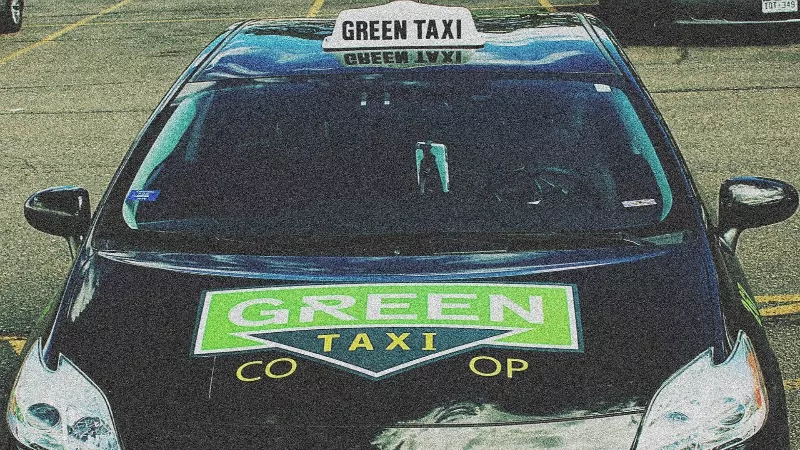 Image: One of Green Taxi's hybrid cars.