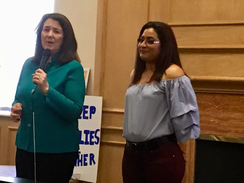 Image: Diana DeGette (left) and Araceli Velasquez.