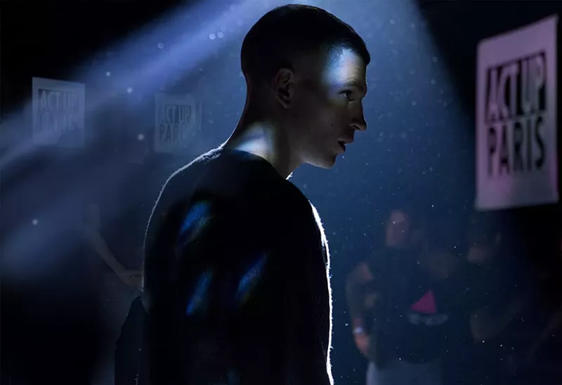 Image: Arnaud Valois plays Nathan, whose growing, passionate relationship with Sean (Nahuel Perez Biscayart), as one of ACT UP’s more vocal and boisterous members, is the focus of French director Robin Campillo’s BPM (Beats Per Minute).