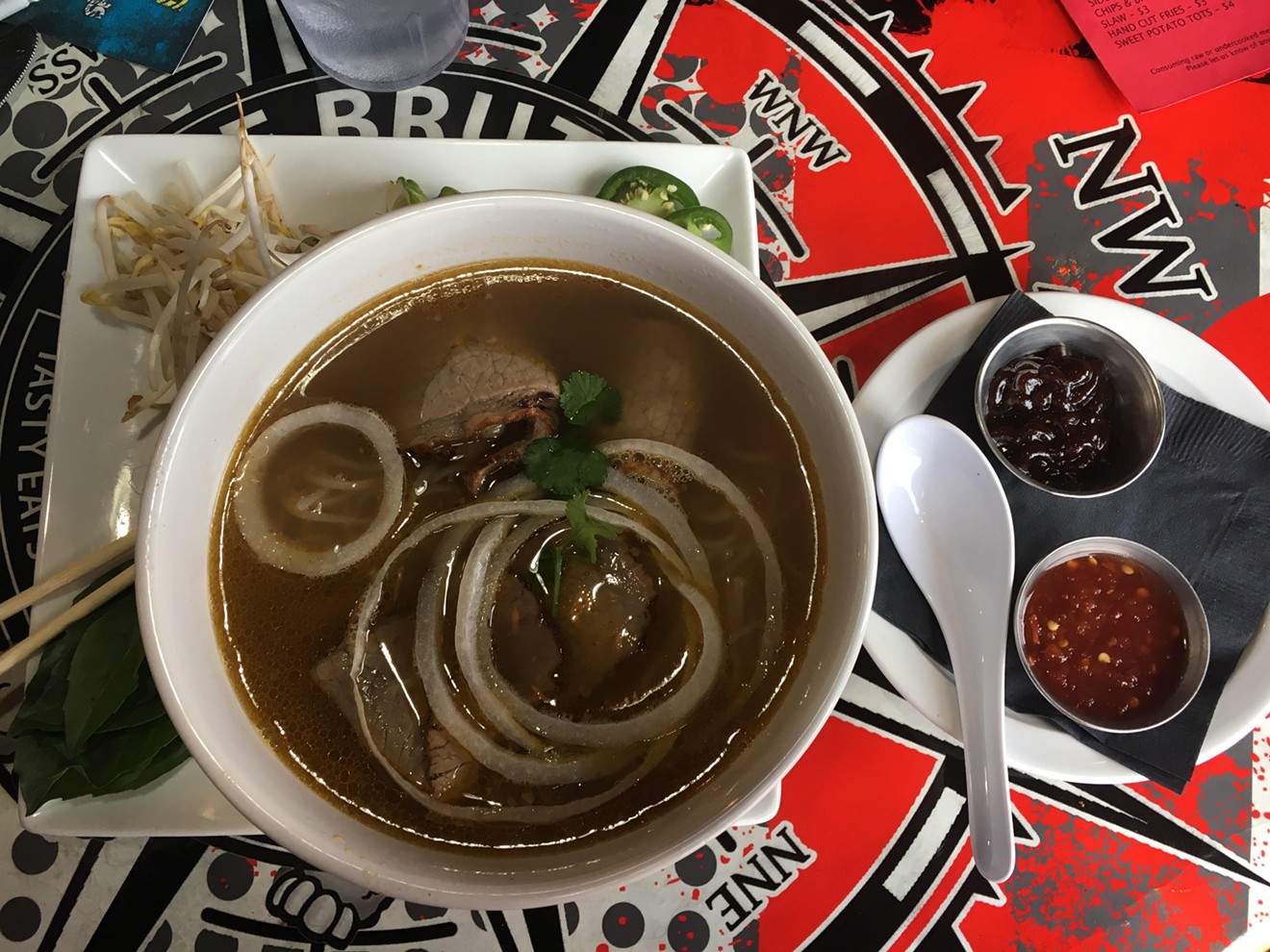 The Brutal Poodle makes a rich and satisfying beef brisket pho.