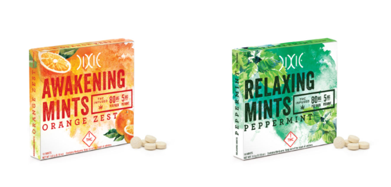 Dixie Awakening and Relaxing Mints, as well as four other products, were recalled because of essential oils used in production.