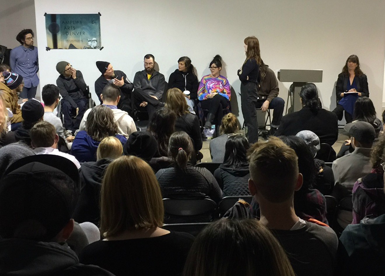 DIY artists and musicians gathered at RedLine to discuss the future of Denver's underground art scene.