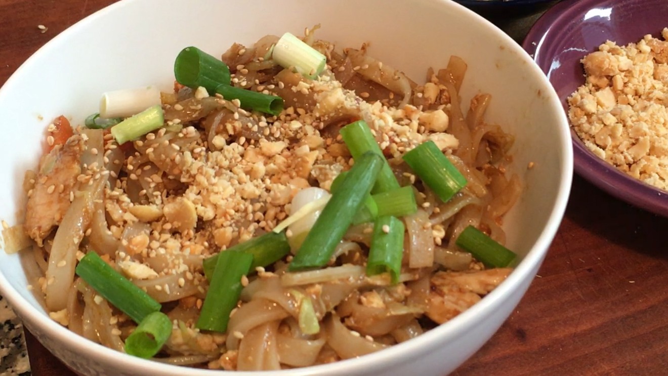 My homemade chicken pad Thai is great, but doesn't quite replicate Thai Monkey Club's.
