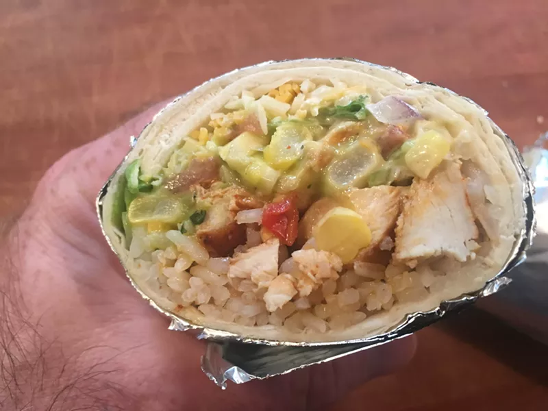 Image: This is what a Chipotle-style burrito looks like when made at home.