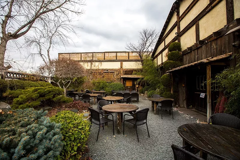 Image: The garden is lovely, but lost to diners.