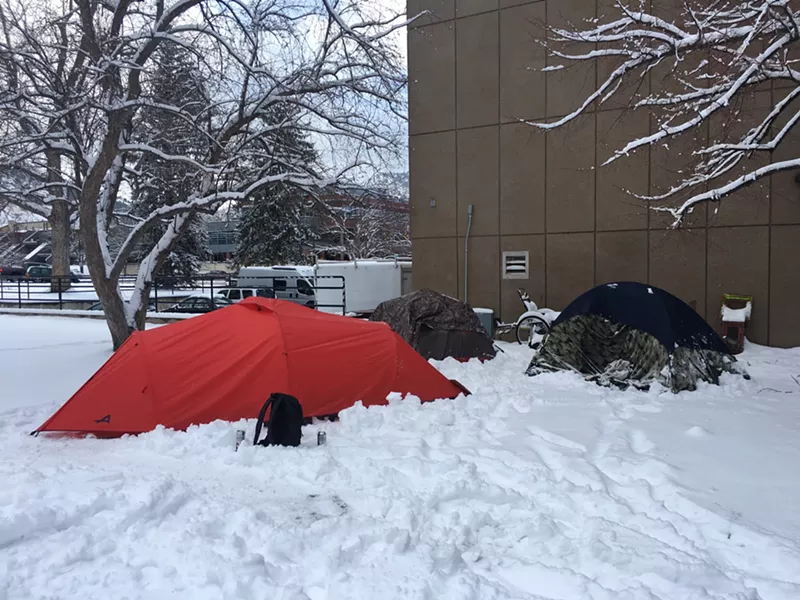 Image: Boulder is facing litigation over its camping-ban laws.