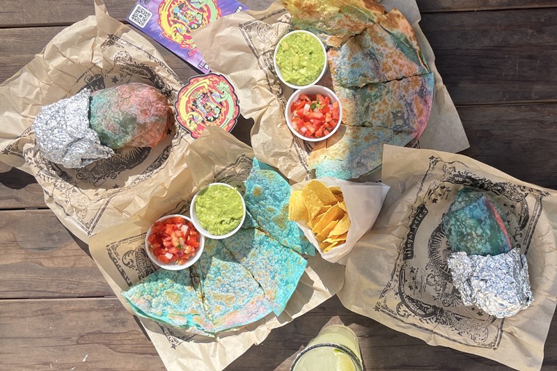 There’s no discernable difference in taste or texture, but these tortillas are a feast for the eyes.