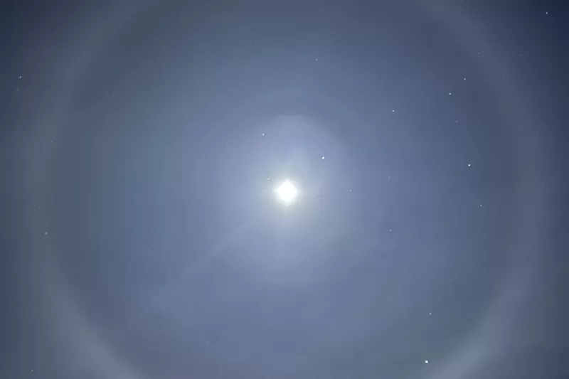 Image: A lunar halo seen from Wheat Ridge, Colorado