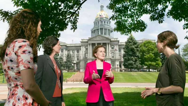 Image: Lieutenant Governor Donna Lynne says her experiences running for governor of Colorado have convinced her of the need for campaign finance reform.