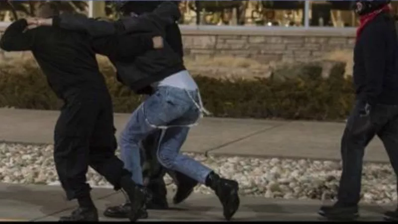 Image: This photo shared by the Northern Colorado Antifa Collective purports to show a white supremacist protester wounded following a Friday event on the CSU campus.