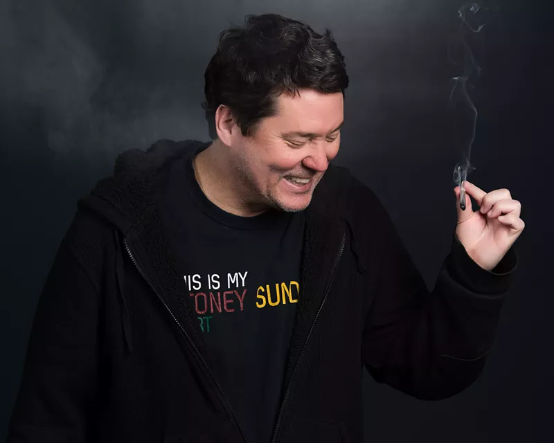 Image: Comedian Doug Benson wants to burn one with you on 4/20.