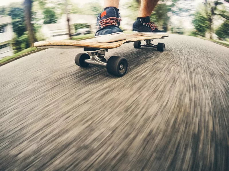 Image: Downhill skateboarding is growing in popularity, and a proposed park devoted to the sport would be the first of its kind in the U.S.