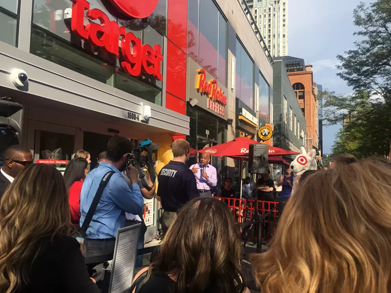 Image: Mayor Michael Hancock at the new Target dedication.