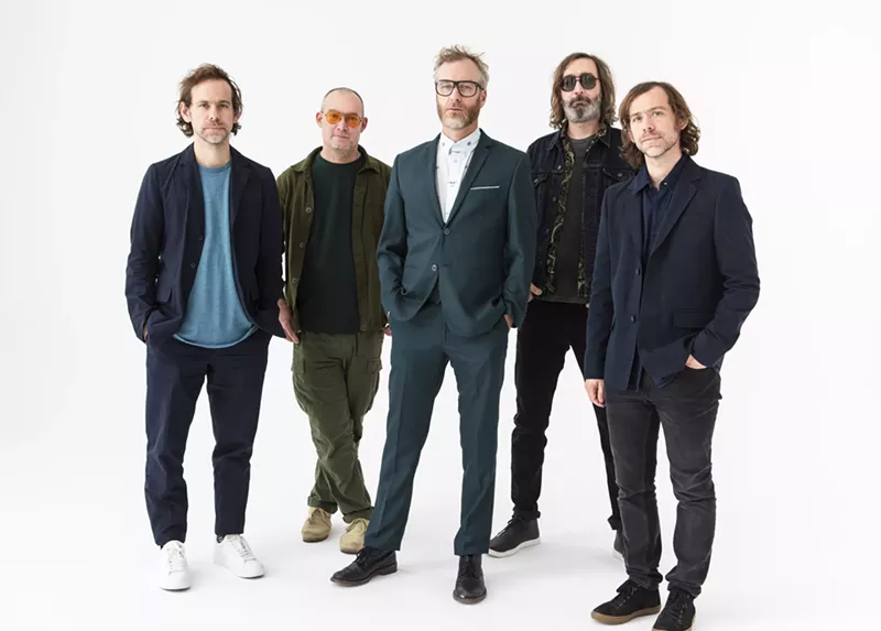 Image: Scott Devendorf (second from left) and the National play the Mission Ballroom September 6 and 7.