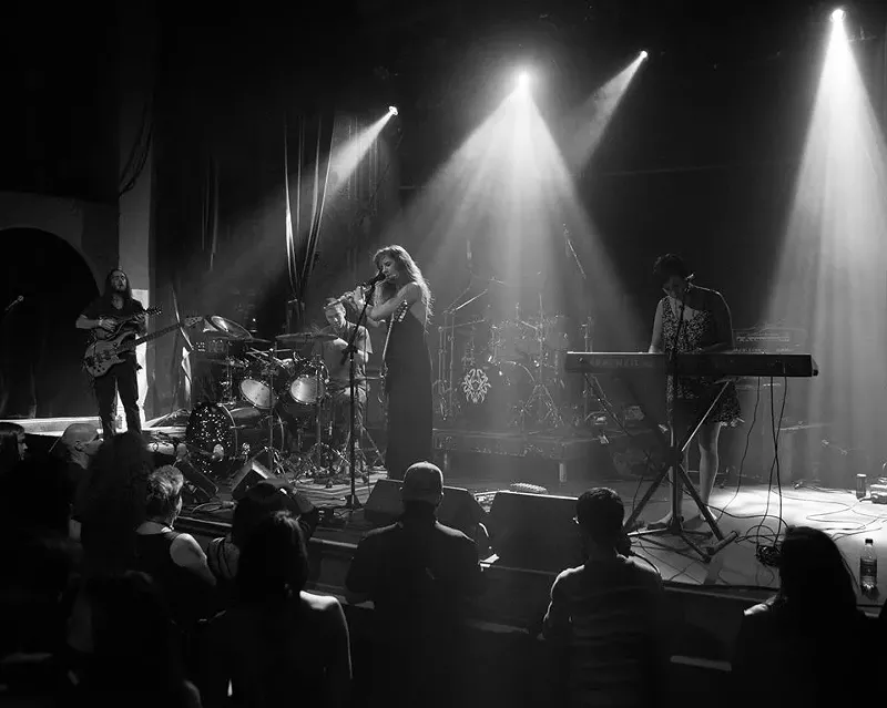 Image: Kelly Schilling of Dreadnought makes playing flute in a metal band cool again.