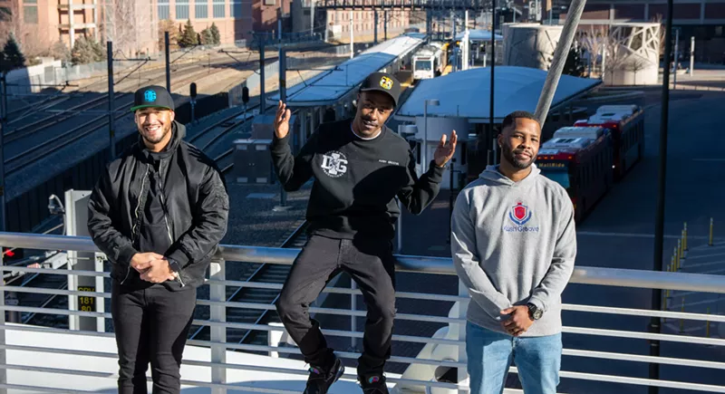 Image: The Dream Is Grind team: Justin Johnson (left), Taurean Nelson and Keith Komedy.