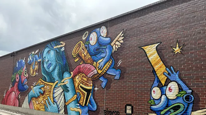 A mural at Denver dispensary Spark