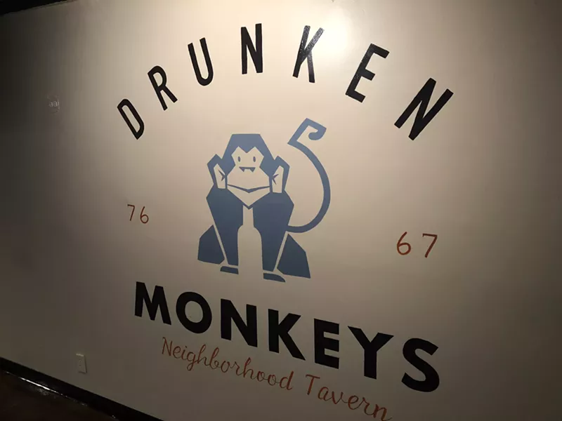 Image: Drunken Monkeys Neighborhood Tavern started monkeying around just over a year ago at 7667 North Washington Street.