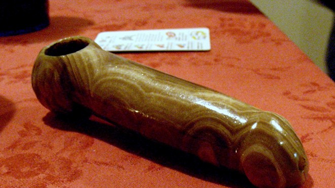 A pipe shaped like a penis