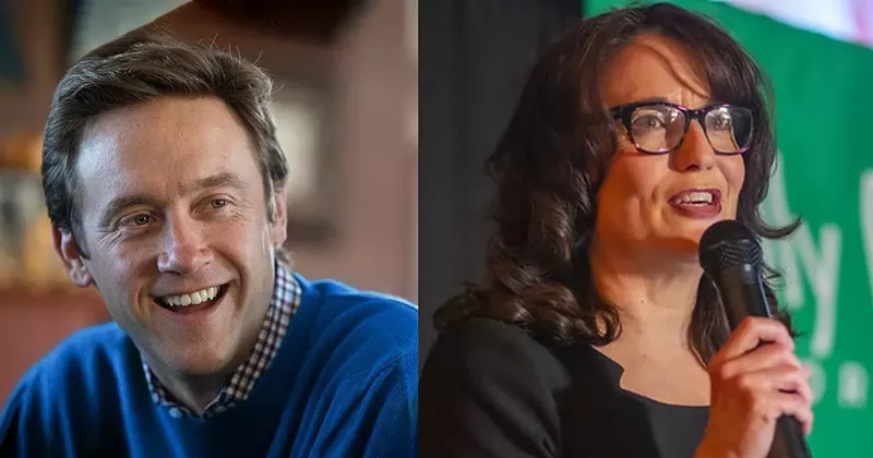 Image: Mike Johnston and Kelly Brough appear headed for a mayoral runoff on June 6.