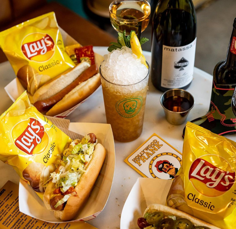 Image: potato chips and cocktaisl