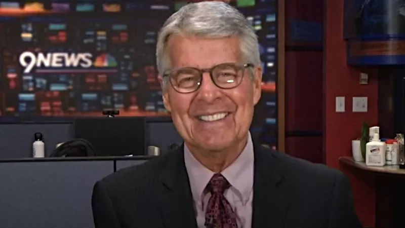 Image: Ed Greene during his first morning back on 9News.