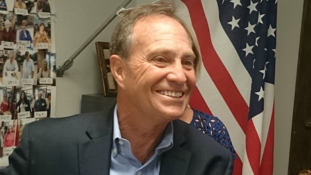 Ed Perlmutter at the press conference announcing his withdrawal from the 2018 Colorado governor's race.