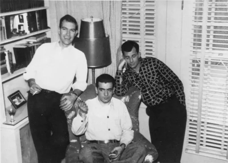Image: A Rocky Mountain News photo of Ed White (left), Tom Livornese and Jack Kerouac in Denver.