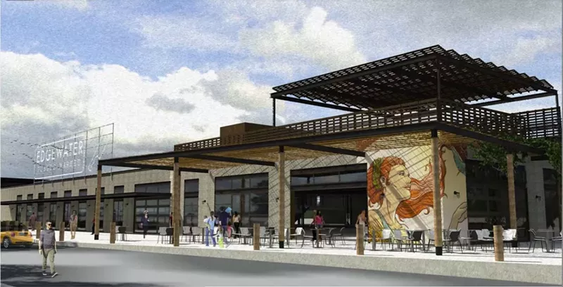 Image: Edgewater Public Market is aiming for an early fall opening.