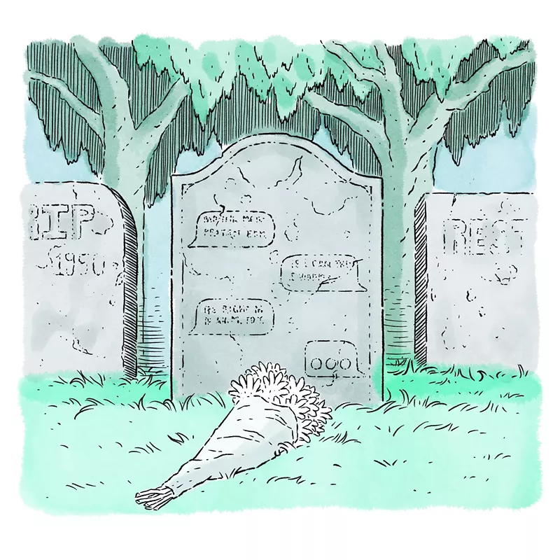 Image: illustration of AI ghost