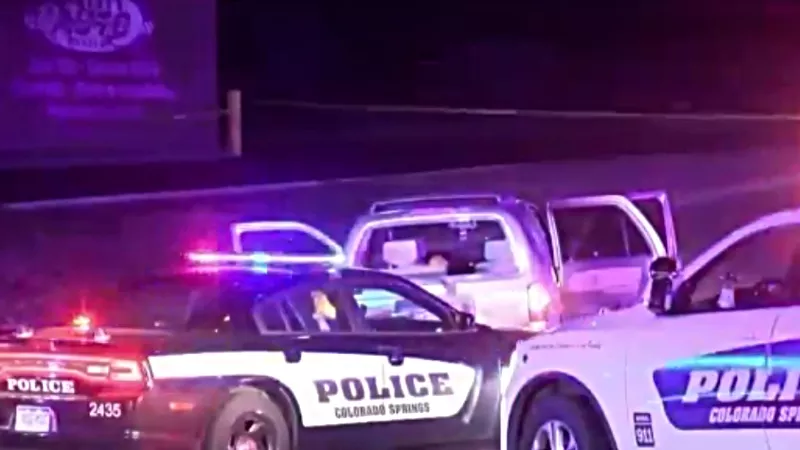 Image: The aftermath of an officer-involved shooting in April in Colorado Springs.