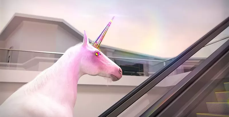 Image: Jonathan Monaghan, "Disco Beast," 2016, video screenshot.
