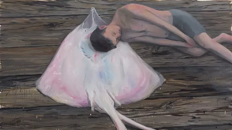 Image: Enrique Martínez Celaya, “The Relic and the Pure,” oil and wax on canvas.