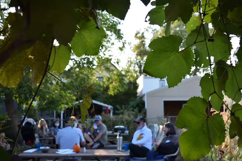 Image: El Oasis gardeners gathered on October 4 for a garden party to celebrate the community.