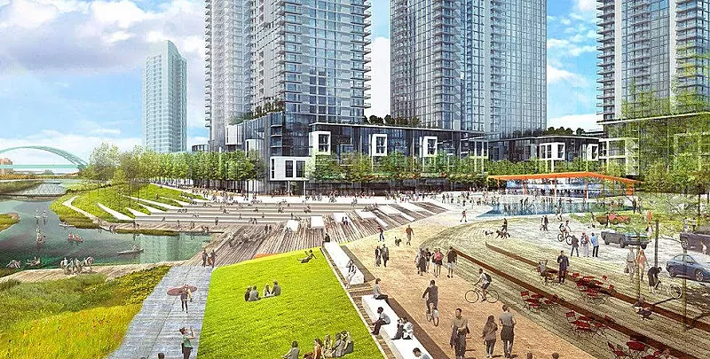 Image: An early rendering of the River Mile.