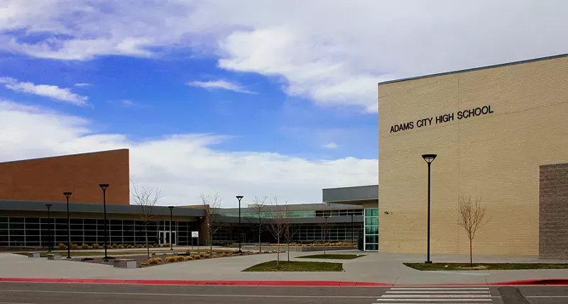 Image: high school building