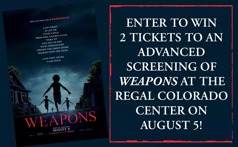 Image: Enter to Win 2 Tickets to an Advanced Screening of WEAPONS at the Regal Colorado Center on August 5!