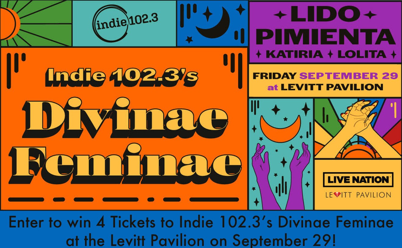 Enter to win 4 Indie 102.3's Divinae Feminae with Lido Pimienta tickets at the Levitt Pavilion on September 29!