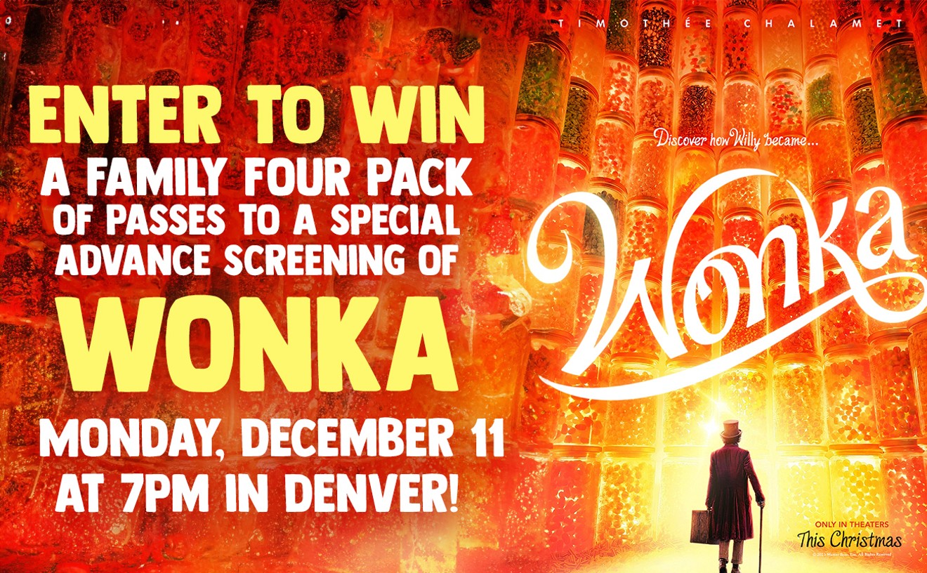 Enter to win a family four pack of passes to a special advance screening of WONKA on Monday, December 11 at 7pm in Denver!