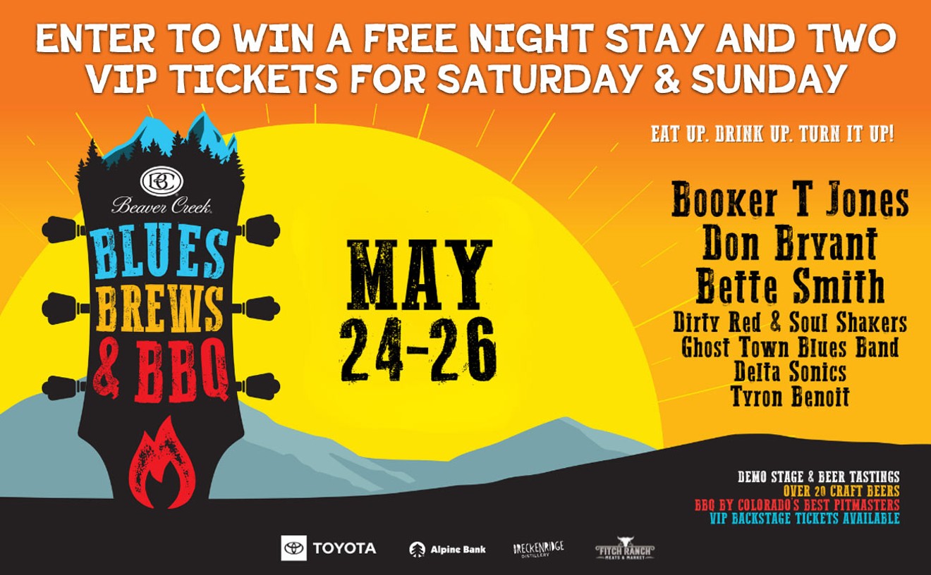 Enter to win a Free Night Stay and two VIP tickets for Saturday & Sunday to Beaver Creek's Blues, Brews & BBQ Event the weekend of May 25 - 26