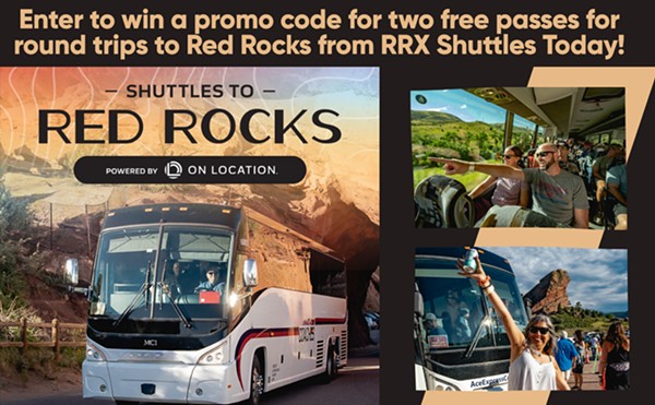 Enter to win a promo code for two free passes for round trips to Red Rocks from RRX Shuttles Today!