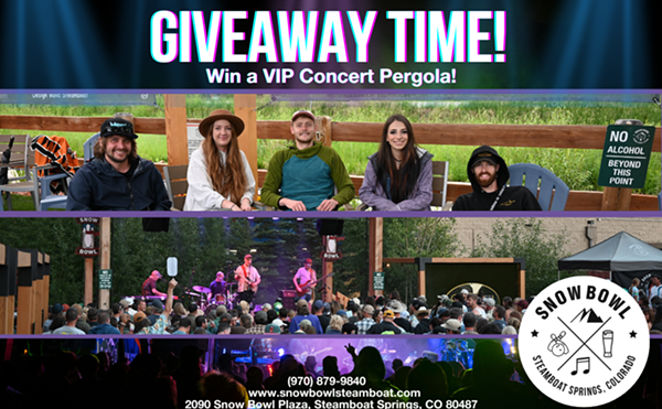 Image: Enter to Win a VIP Pergola Experience at the Snow Bowl Free Summer Music Fest in Steamboat Springs!
